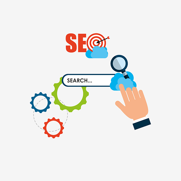 SEO search image showing search engine optimization and business growth