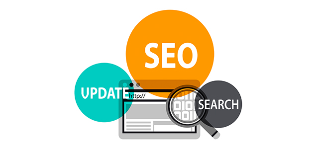 SEO optimization illustration showing growth and digital marketing success